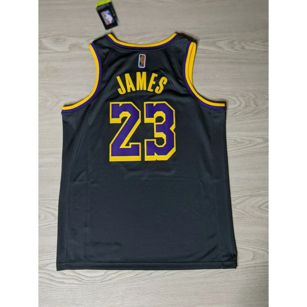 Los Angeles Lakers Jersey Nike Adult Extra Large 52 LeBron James Swingman Black